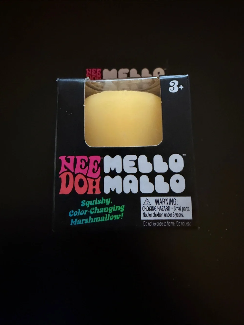 New Nee Doh Needoh Mello Mallo Color Change YELLOW Squishy Sensory Toy Schylling